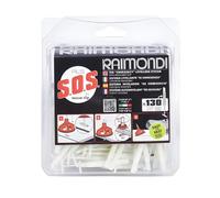 Raimondi RLS Levelling System SOS 130 Viti Basi Autolivellanti Per Sistema Livellante di Emergenza Per Piastrelle Con Spessore Altezza da 3 a 20 mm e Fuga da 1,5 a 5 mm
