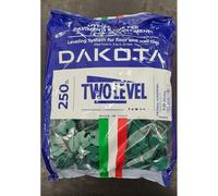 Distanziatori Livellanti Two Level 1 mm Confezione 250 pz - Dakota