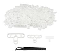 Distanziatori per piastrelle da 5 mm, 8 mm, 10 mm, distanziatori a forma di T, struttura cava per pavimenti, pareti, piastrelle, pavimenti e mattoni, 300 pezzi