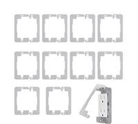 Distanziatori per prese, 10 pezzi, rondelle in acciaio inox, piastra di compensazione, per casa, lavoro, cantieri, commerciali, edifici residenziali, industriali e