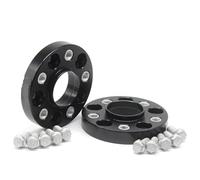 QILINGS Distanziatori per Ruote 2 Pezzi 20/25/30/35/40/45/50mm Distanziatori Ruota Auto in Lega di Alluminio Forgiato 6061-T6 per Adattatore Ruota PCD 5x112 57.1mm Distanziali Ruota(25MM)