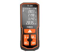 DISTANZIOMETRO LASER, PORTATA 60 M, IP54 NEO 75-204
