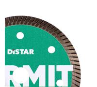 Distar TERMIT - Disco da taglio diamantato 76 mm, disco turbo per gres porcellanato e ceramica, 76 x 10 mm, per smerigliatrice angolare a batteria, extra sottile, 1,0 mm, per tagli senza schegge
