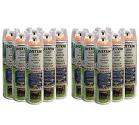 Distein 12 x spray per marcatura, colore ergonomico a 360°, arancione fluo