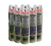 Distein 6 X spray per marcatura, colore ergonomico 360°, rosso fluo