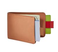 Distil Union Wally, portafogli bifold sottili da uomo, minimalisti, con fermasoldi, marrone, RFID, classico