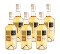 Distilleria Bianchi Grappa Marsala Classico | Bianchi Arte Grappa Italiana | Confezione da 6 Bottiglie da 500ml