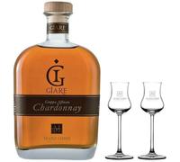 Distilleria Marzadro Grappa Giare Chardonnay 70 cl Con Due Bicchieri