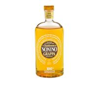 Distillerie Nonino, Grappa Nonino Monovitigno Chardonnay 12 Mesi - 700 ml | Grappa Nonino Monovitigno Chardonnay Invecchiata 12 Mesi in Barriques, 0%caramello, dai sentori di mandorle e pasticceria
