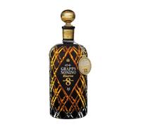 Distillerie Nonino, Grappa Nonino Riserva Aged 8 Years - 700 ml | Grappa Nonino Riserva 8 Anni in barriques e piccole botti, bottiglia intagliata a mano. Produzione limitata e numerata.