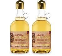 Distillerie Nonino, Grappa Vuisinar Riserva 24 Mesi, Invecchiata in Piccole Botti di Ciliegio - Bottiglia in Vetro da 700 Ml (Confezione da 2)