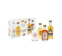 Distillerie Nonino, Travel Kit, Confezione composta da 4 bottiglie in vetro da 50 ml: Amaro Quintessentia, Aperitivo Nonino, Grappa Monovitigni Vendemmia e Grappa Vendemmia Bianca - totale 200 ml