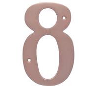 Distinctions 90598 - Numero civico Hillman 8, in rame spazzolato, 12,7 cm