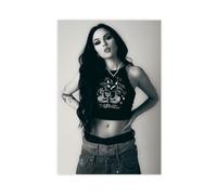 Distinctive Art - Poster con ritratto della cantante Maggie, Lindemann, su tela, decorazione per camera da letto, ufficio, camera da letto, regalo, 30 x 45 cm