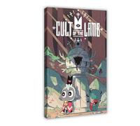Distinctive Art - Poster su tela, motivo: "Cult Of The Lamb" Room Fantasy con videogiochi, decorazione per camera da letto, ufficio, camera da letto, regalo, 20 x 30 cm