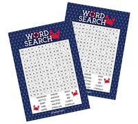 DISTINCTIVS Ahoy It's a Boy Baby Shower - Gioco di ricerca di parole - tema nautico - 20 carte giocatore - Attività per feste per baby shower