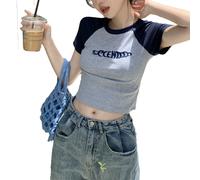 Distinguiti dalla folla con questa maglietta a maniche corte alla moda Y2K