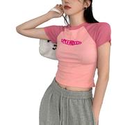 Distinguiti dalla folla con questa maglietta a maniche corte alla moda Y2K