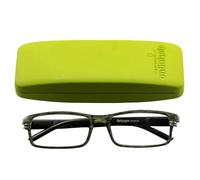 distinguo Occhiali da Lettura Unisex Eyewear 803 - Diverse Gradazioni e Colori - Con Custodia Rigida, Panno per Pulizia, Laccetto per Occhiale (Verde, 1.5, x)