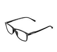 distinguo Occhiali da Lettura Unisex Eyewear 813 - Diverse Gradazioni e Colori - Con Custodia Rigida, Panno per Pulizia, Laccetto per Occhiale (Nero, 1.5, x)
