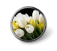 Distintivi circolari con diversi fiori e design a bottone, spille con immagine personalizzata, porta badge rotondi per decorare cappelli, magliette, vestiti, borse e accessori.