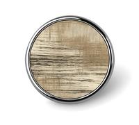 Distintivi decorativi a strisce beige, distintivi rotondi in lega di alluminio resistente, spilla leggera con bottone per camicie, giacche, cappelli, uniformi, 1 pollice