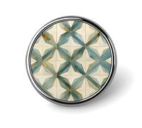 Distintivi decorativi blu e oro, distintivi rotondi in lega di alluminio resistente, spille leggere con bottone per camicie, giacche, cappelli, uniformi, 1 pollice
