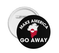 Distintivi Make America Go Away GreenlandIn vendita Spilla rotonda decorativa 1 pezzo piccolo