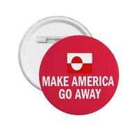 Distintivi Make America Go Away GreenlandIn vendita Spilla rotonda decorativa 1 pezzo piccolo