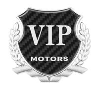 Distintivi per auto ed emblemi, distintivi VIP per auto | Modello di nutrimento di grano, adesivi per auto in fibra di carbonio e metallo - Lettere VIP antiruggine per tutte le condizioni atmosferiche