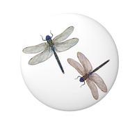 Distintivi rotondi leggeri, distintivi a forma di libellula, 6 cm (Diameter)