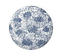 Distintivi rotondi leggeri, distintivi astratti del fiore blu, 6 cm (Diameter)