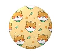 Distintivi rotondi leggeri, distintivi di Pin del cane del fumetto della foglia, 6 cm (Diameter)