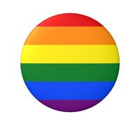 Distintivi rotondi leggeri, distintivi semplici colorati di Pin dell'arcobaleno, 6 cm (Diameter)