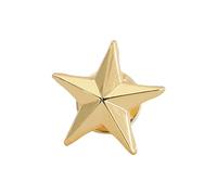 Distintivo a stella a 5 angoli Spille da bavero alla moda per donne uomini camicia abiti borsa ornamento distintivo grado cinese Star Employee Service Simbolo segni, 6 1/2, Metallo