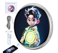 Distintivo Animato | Touch Screen HD Ricaricabile Indossabile Dinamico - Pin Badge Elettronica Anime | Per Fan Anime Cosplay Convention ACG Festival Casa Viaggi Scuola Club Decorazione Borsa