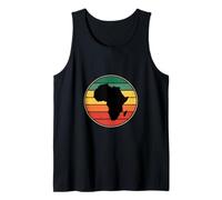 Distintivo Arcobaleno retrò Divertente continente Africano Canotta