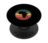 Distintivo arcobaleno retrò divertente continente africano PopSockets PopGrip Adesivo