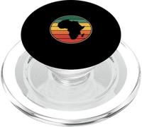 Distintivo arcobaleno retrò divertente continente africano PopSockets PopGrip per MagSafe