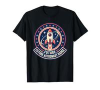 Distintivo Astronauta Futuro Esploratore Spaziale Razzo Nave Viaggio Maglietta
