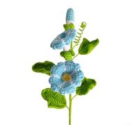 Distintivo bouquet artigianale della gloria mattutina accattivante pezzo d'accento per la casa (blu scuro)