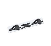 Distintivo con logo cromato nero 4X4 3D for bagagliaio, adesivo, targhetta, accessori(Matte Black)