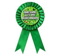 Distintivo con scritta "It's My Birthday", per ragazzi e ragazze, accessorio per feste di videogiochi, decorazione per feste, riutilizzabile, versatile per qualsiasi età, 18 x 8,3 cm