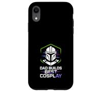 Distintivo Cosplay Dad Maker con Genitore Geek Armor Hero Custodia per iPhone XR