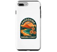 Distintivo da viaggio Kagoshima Sakura Coast Japan Shoreline Custodia per iPhone 7 Plus/8 Plus