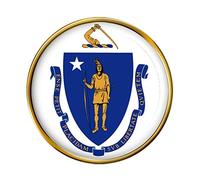 Distintivo del Pin del Massachusetts USA