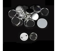 Distintivo del pulsante di design acrilico da 32 mm for la macchina del creatore di bottoni Distintivo rotondo Spilli del pulsante in bianco Kit badge del pulsante(Iron bottom)