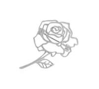 Distintivo Di Fiore Di Rosa Alla Moda Accessorio Abbigliamento Decorativo Fissare Per Una Prova Rosa Decorativo Vestito Formale, Taglia unica, Come descritto