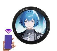 Distintivo Digitale Anime,Display HD da 4,3 cm con Clip per Nome e Pendente,Batteria da 600mAh, Spilla Pixel Digitale con Autonomia di 18 Ore - Per Fan Anime, Foto, Video, Concerto e Vacanza