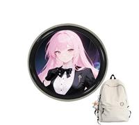 Distintivo Digitale,Display HD da 4,3 cm con Clip per Nome e Pendente - Batteria da 600mAh, Spilla Pixel Digitale con Autonomia di 18 Ore | Per Fan Anime, Foto, Video, Concerto e Vacanza